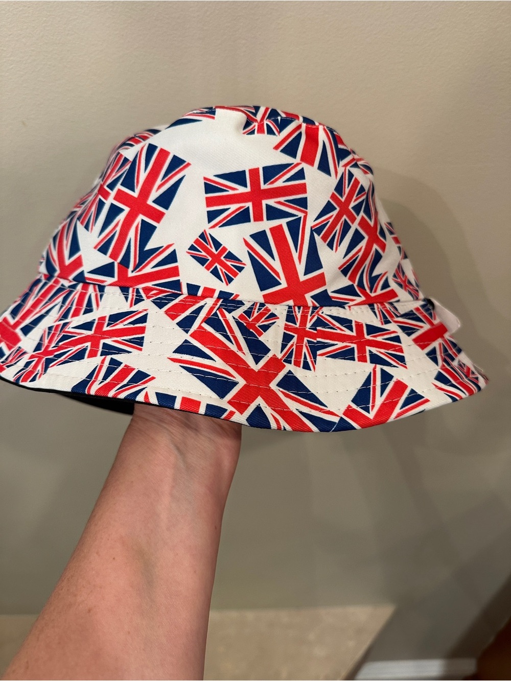 Union Jack Print Bucket Hat - Red, White & Blue